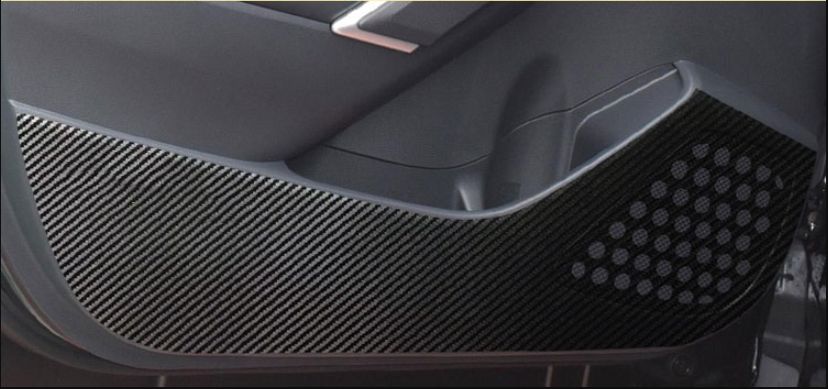 Carbon Fiber Sticker Car Door Anti Kick Cover for Toyota for Corolla Cross 22-24