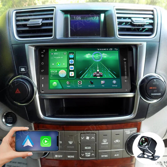 for Toyota Highlander 2008-2013 7 Apple Carplay Car Radio Stereo GPS DSP Screen
