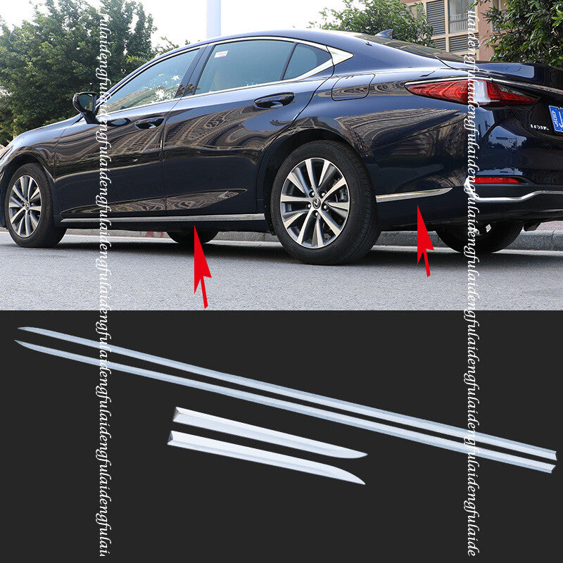 for Lexus ES350/300h/250 2019-22 Side Skirt Body Guard Rear bumper corner Cover
