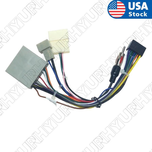 Android Player 16Pin Wiring Harness for Honda for Civic CRV 06~09 wi/Antenna Adapter