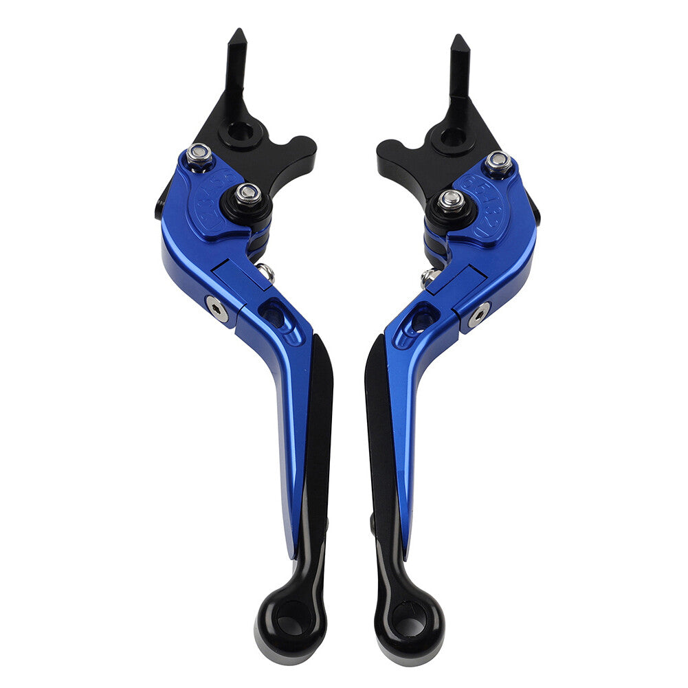 CNC Folding Extendable Brake Clutch Levers for Honda VFR1200/F 2010-2014 Blue