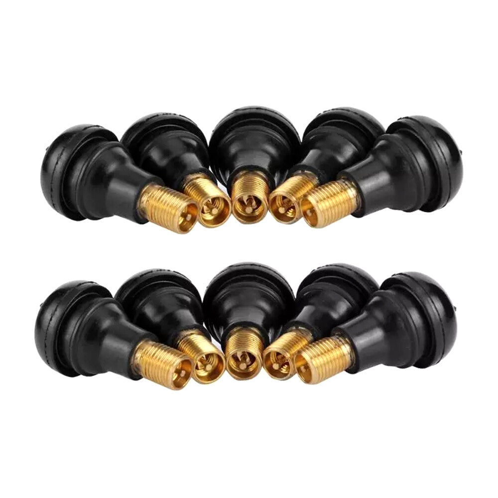 10x NEW Tubeless Tire Rubber Valve Stems for Motorcycle ATV Lawn Mower Etc.TR412 Q