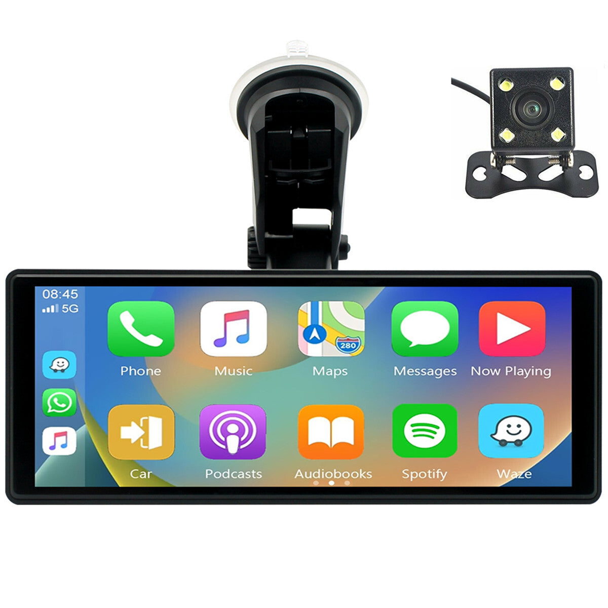 Car radio stereo touchscreen Bluetooth Android auto USB FM player with mirrored connection - n