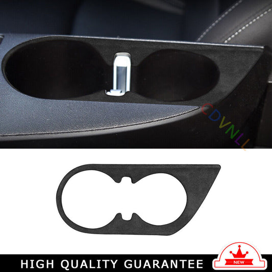 Middle Console Drinking Glass Trim Fit for Chevrolet Camaro 2016-2020 Gray Suede