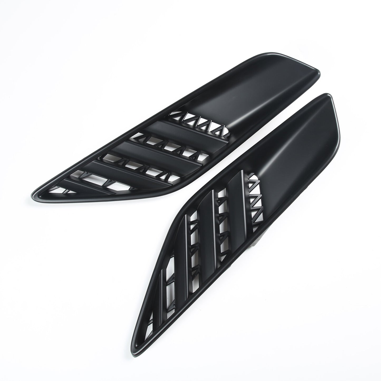 2-Piece Rear Side Body Vent Cover Trim for Corvette C7 2014 -19 Matte Black