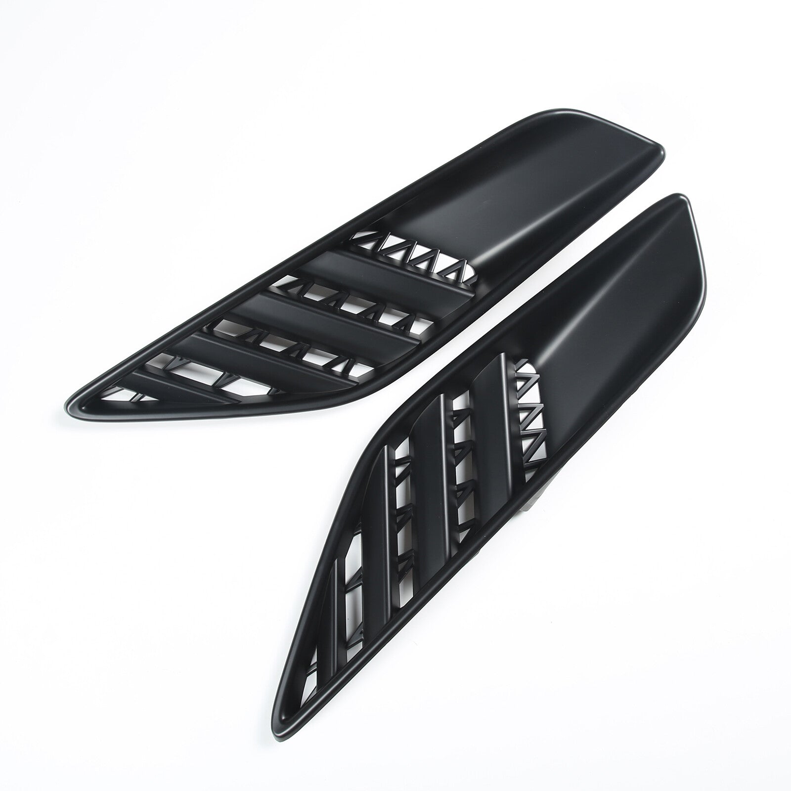 2-Piece Rear Side Body Vent Cover Trim for Corvette C7 2014 -19 Matte Black