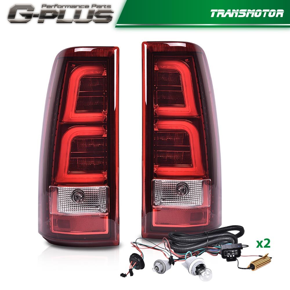 Red LED Tail Light Fits 1999 - 2006 for Silverado 99 - 02 for GMC for Sierra 1500 2500- v