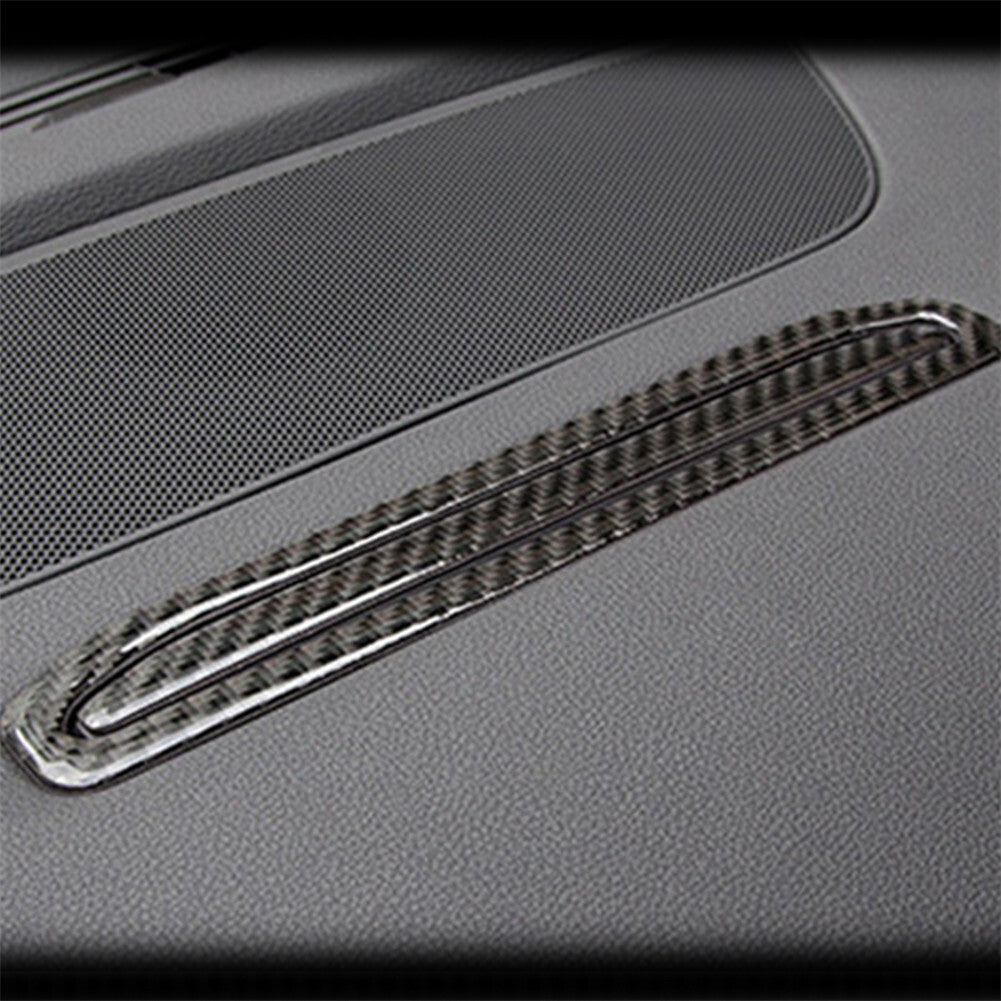 Carbon Fiber Climate control Panel Cover Trim For Outlander 2014-2016 v