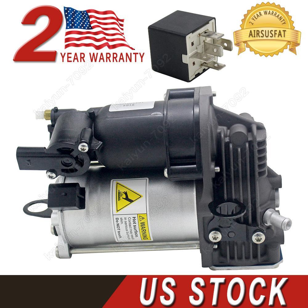 Air Suspension Compressor Pump + Relay for Mercedes GL ML Class W164 GL450 X164
