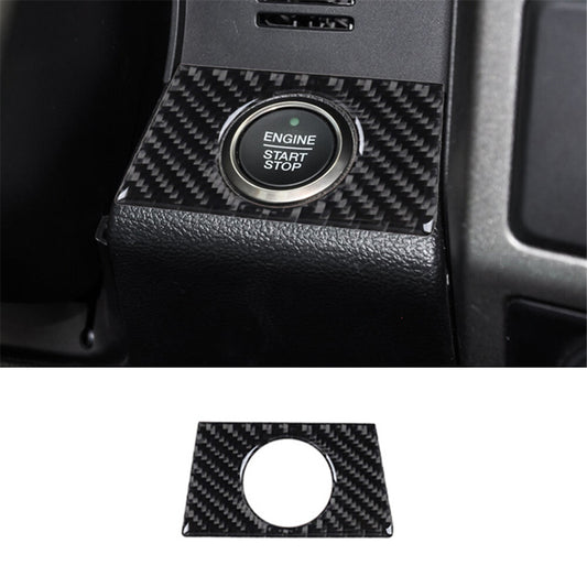 Carbon Fiber Interior Start Engine Decorative Key Trim Cover  for ford  F-150 2015