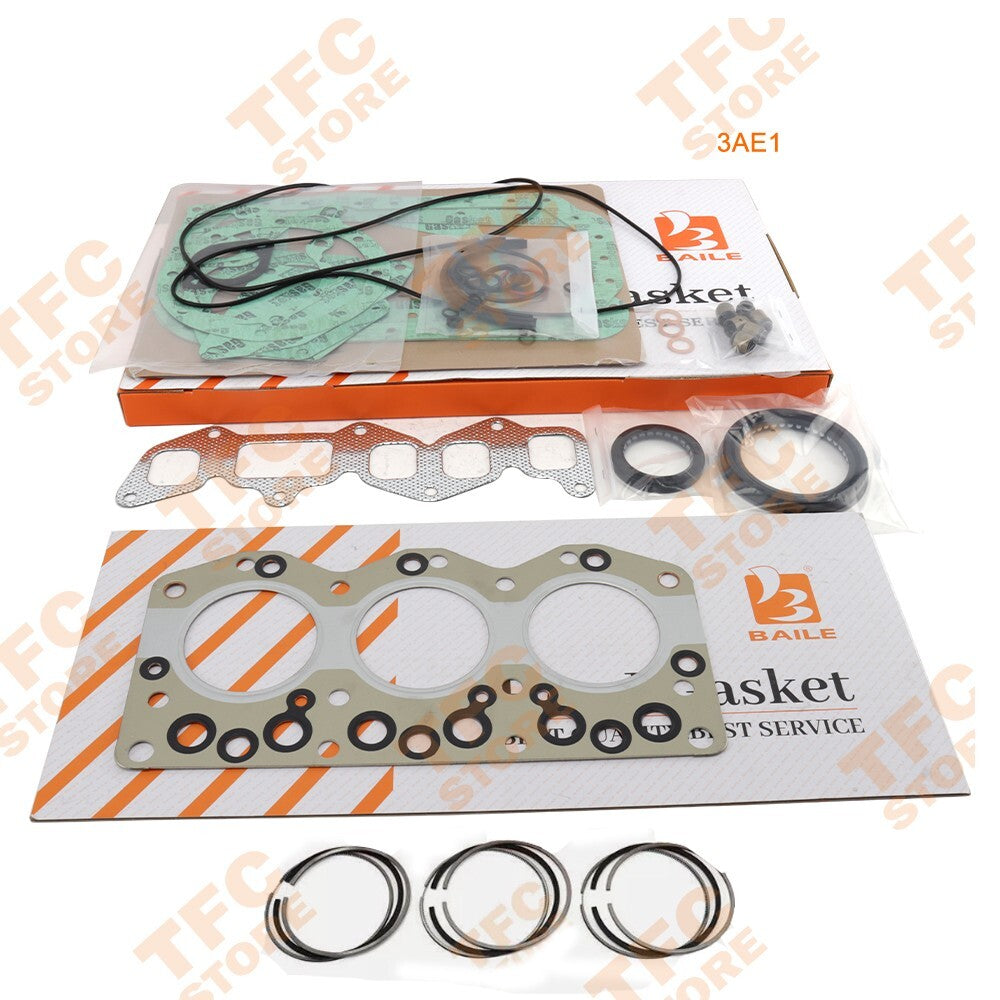 3AE1 Full Gasket Kit+Piston Rings for Isuzu Engine New??