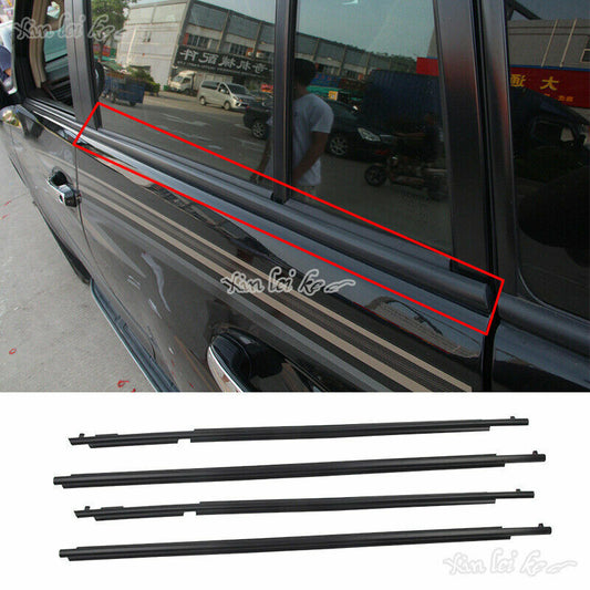 Car Quarter  Door Belt Moulding Black Set for Toyota Prado FJ/LC150 2010-2020