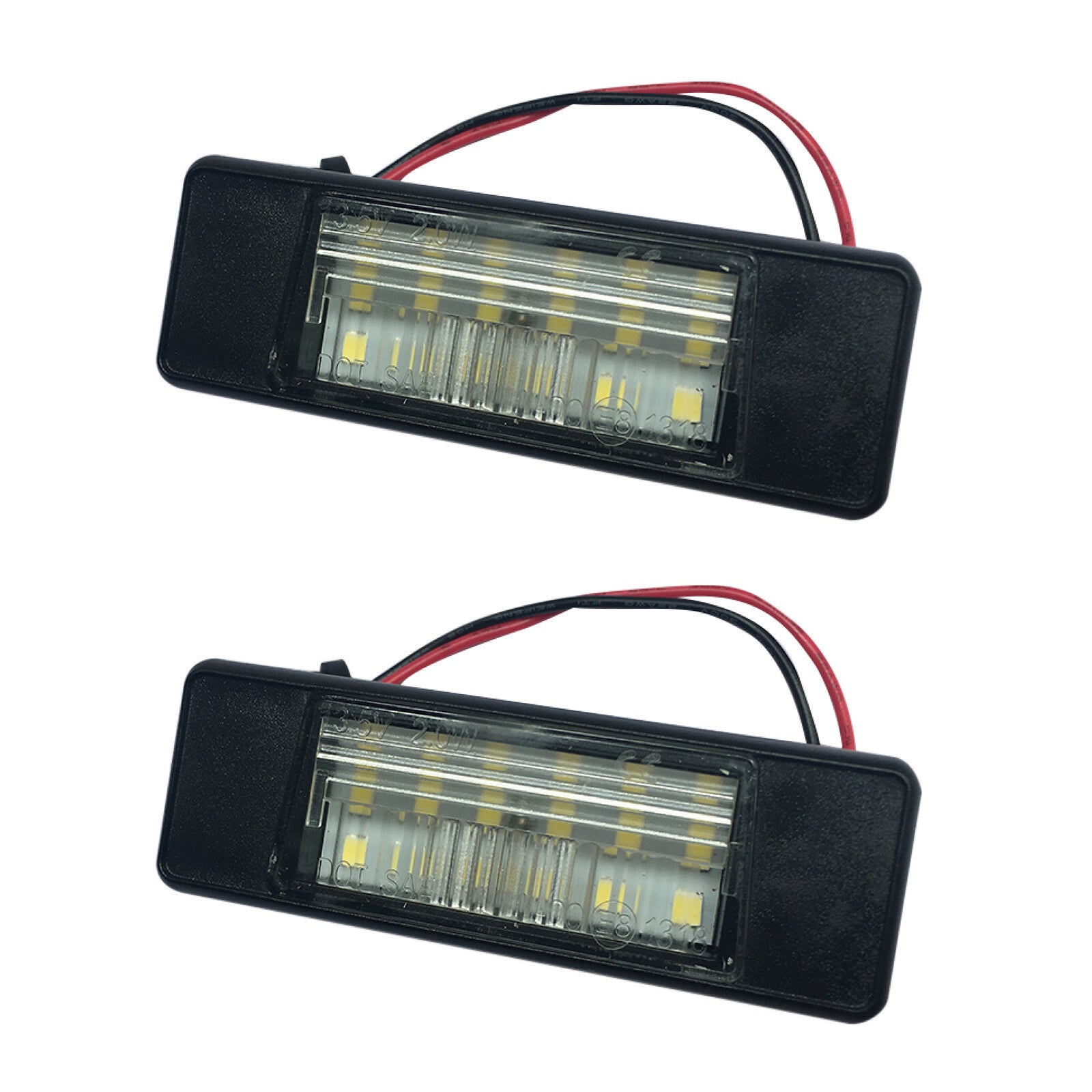 2Car Error LED Number License Plate LED Light for NISSAN QASHQAI X-TRAIL