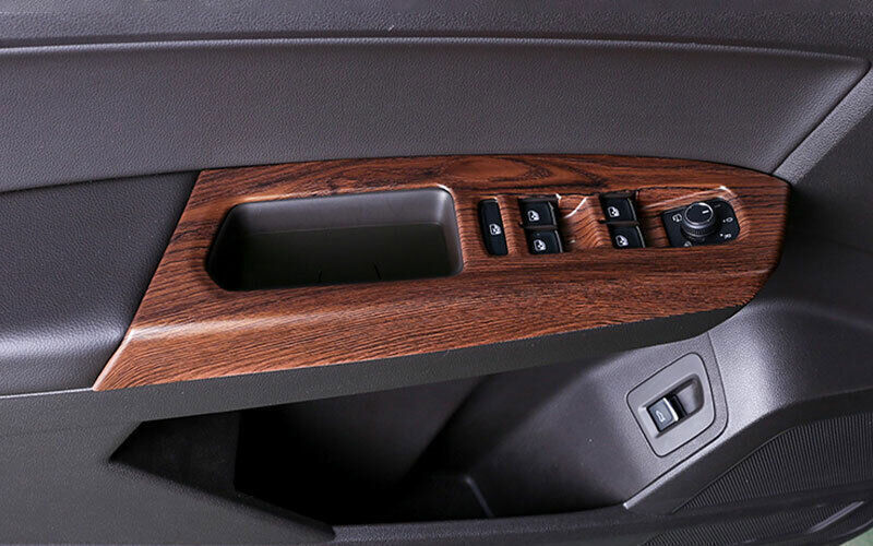 for Volkswagen Atlas 18-2023 Wood Grain Window Lift Switch Button Garnish Trim