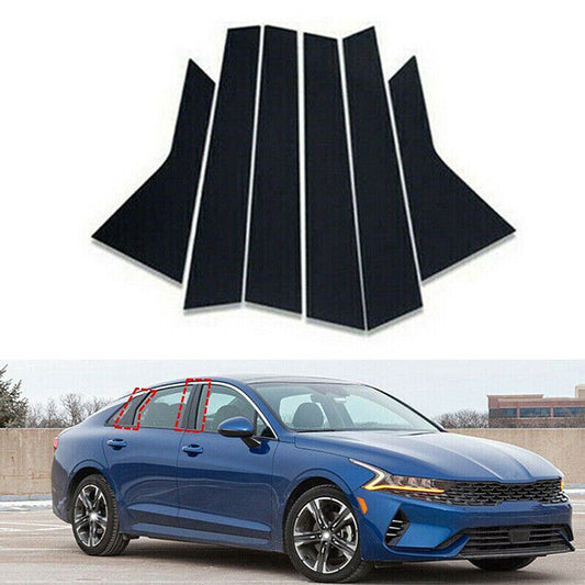 4-piece window lift panel switch cover trim for Toyota for Camry 2018-2023, Red ABS