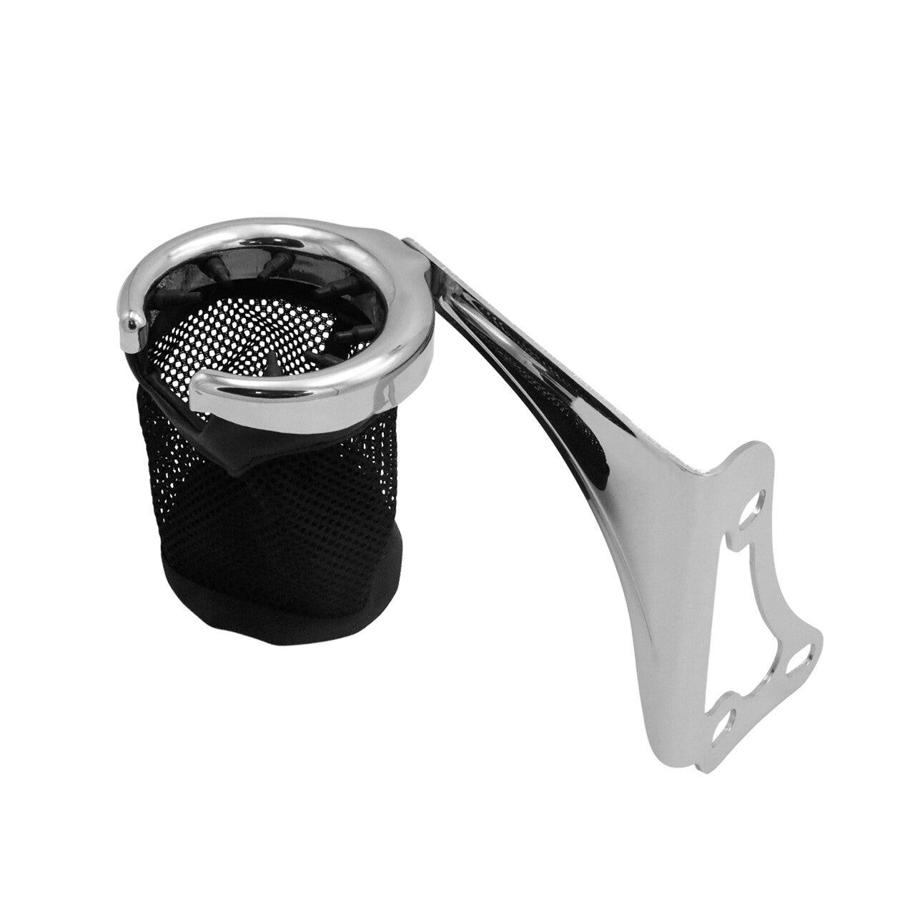 Chrome Passenger Left Side Drink Cup Holder for Harley Road Electra Glide 98-13