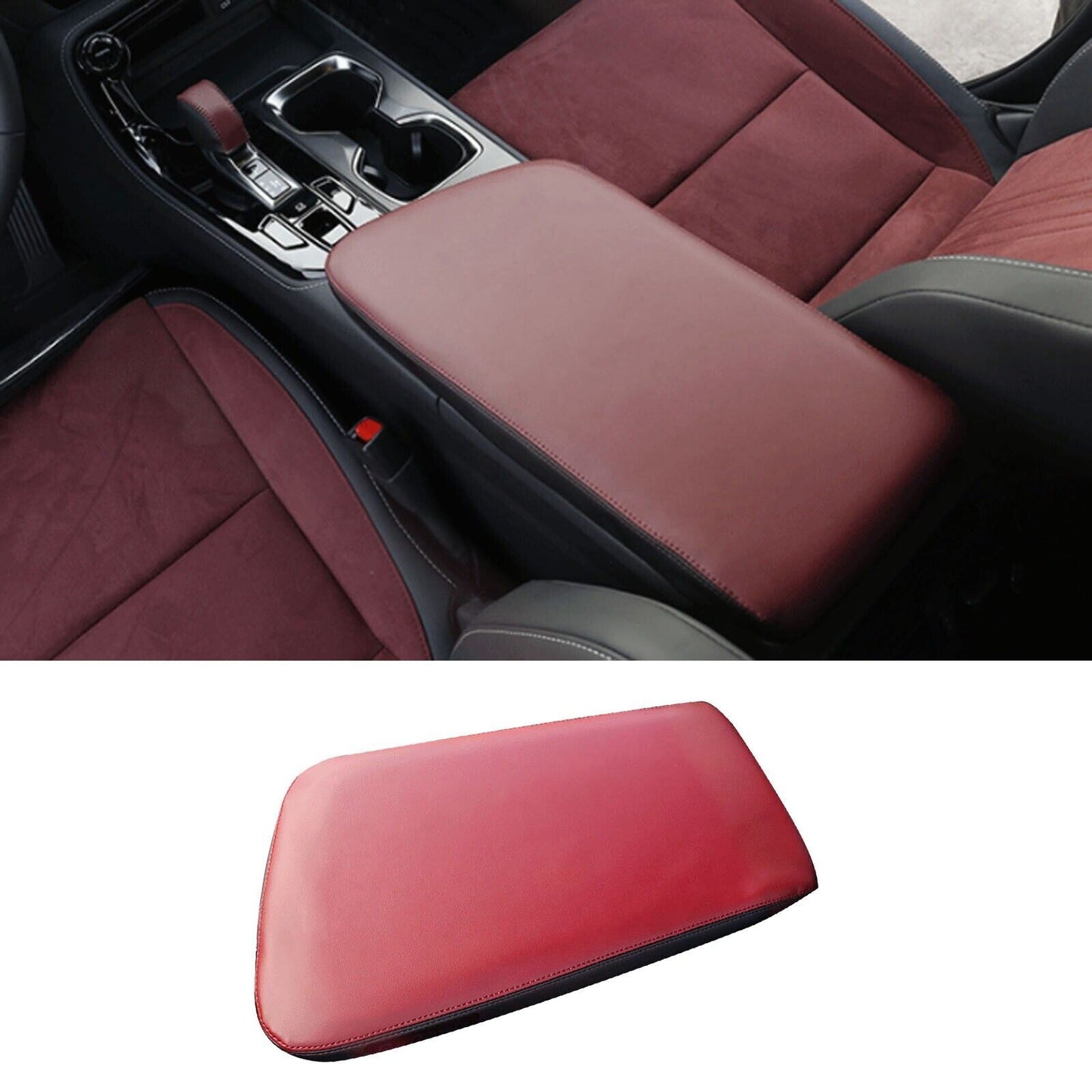 For F150 2015-2020 Carbon Fiber Inner Safety Belt Buckle Cover Trims v