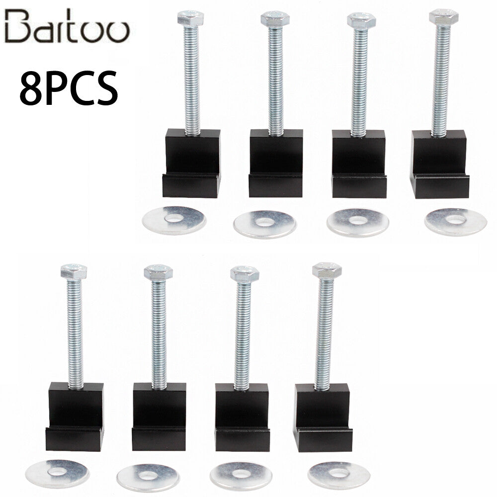 Aluminum Mounting Kit Parts Clamps for Pickup Truck Tool Box Tie Down 8PCS