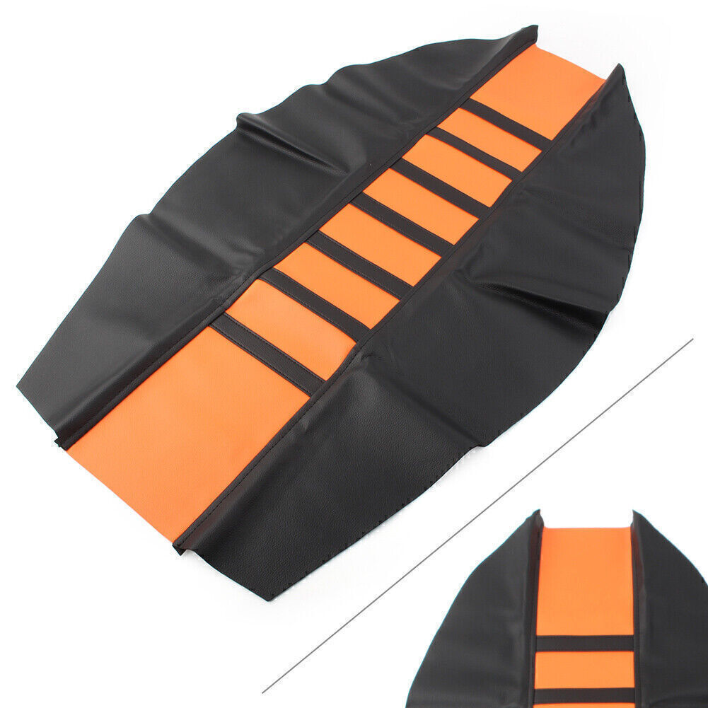 Motorcycle Pro Ribbed Green Gripper Soft for Seat Cover for KX125 KX250 Orange