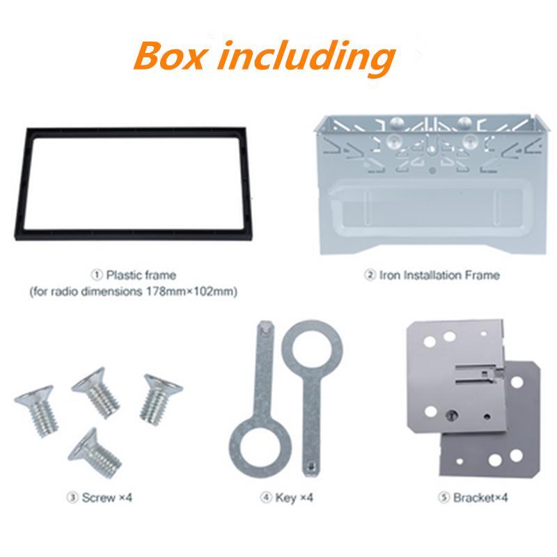 Dual 2DIN Radio Stereo Mounting Frame Panel Mounting Dashboard Kit Accessories for Cars and SUVs n