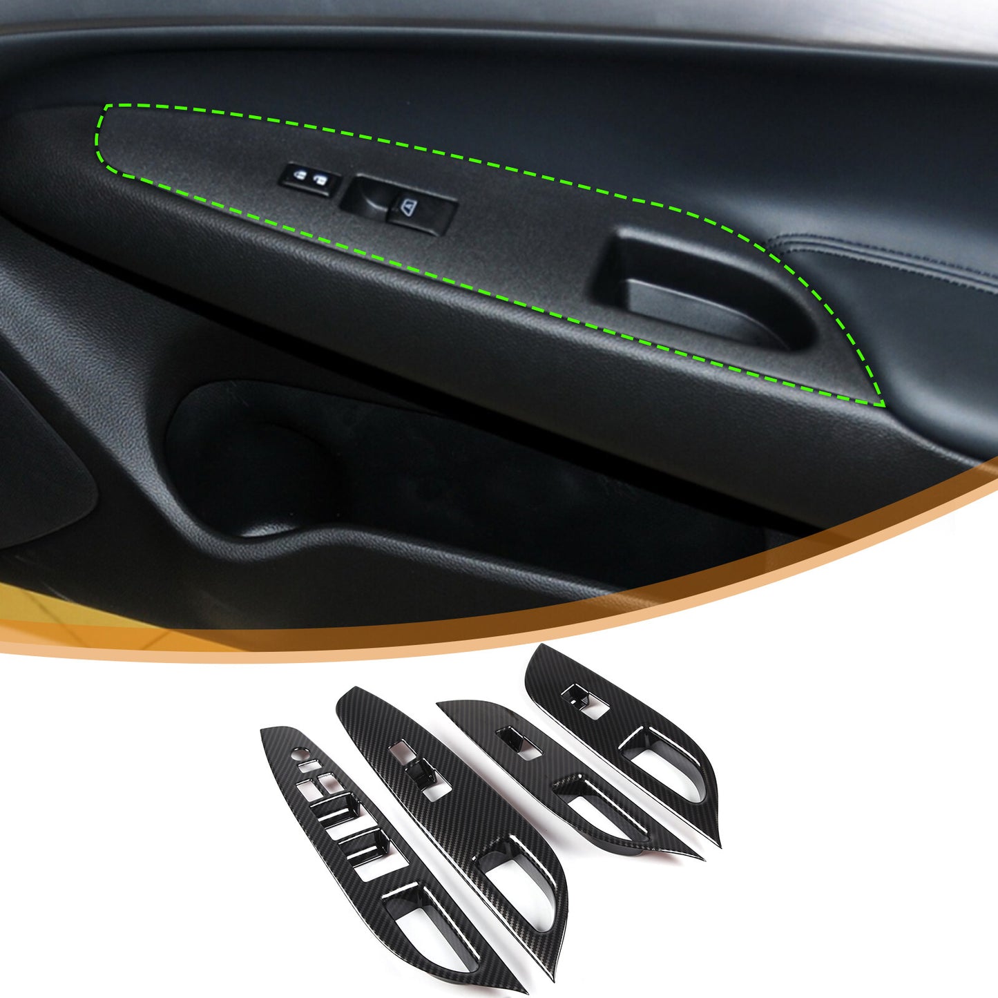 Carbon Fiber Center Dash Storage Box Panel Decal for Maverick 22-23- v