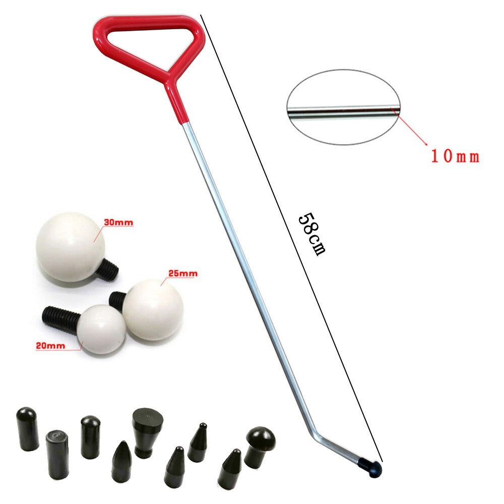 Car auto dent hooks, stainless steel push rods, car body auto dent push bar hook v