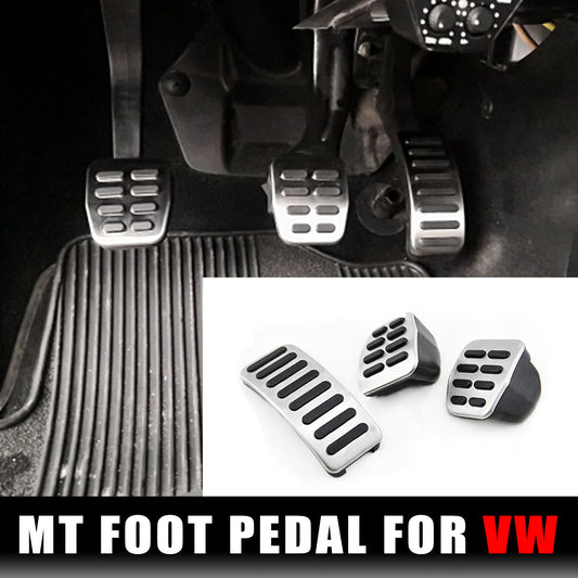 3 Pcs Clutch Gas Brake Foot Pedal Cover for VW for Bora for Golf MK3 MK4 Polo Vento Lupo Q