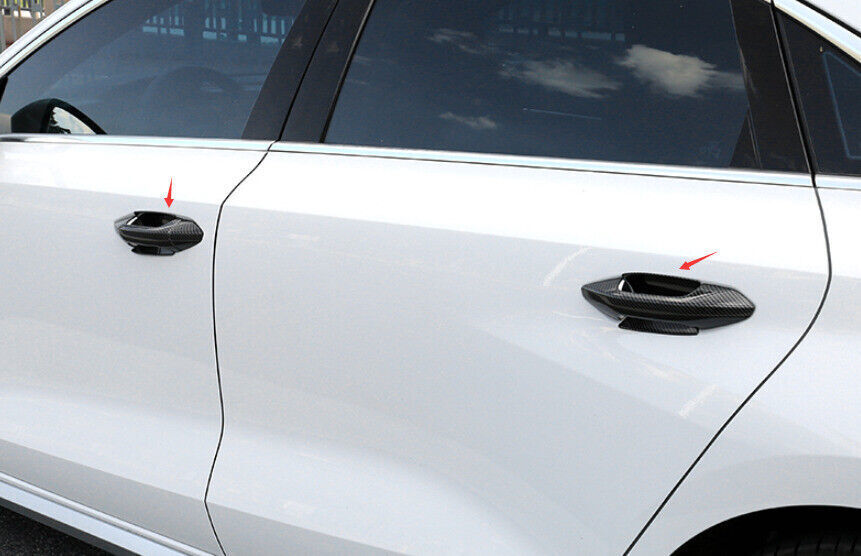 For 2022-24 for Audi A3 ABS Carbon Fiber Exterior Side Door Bowl Molding Cover Trim