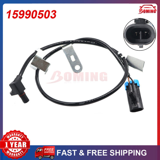 15990503 Black front left ABS wheel speed sensor for Chevrolet for GMC for Cadillac 1993 - 05