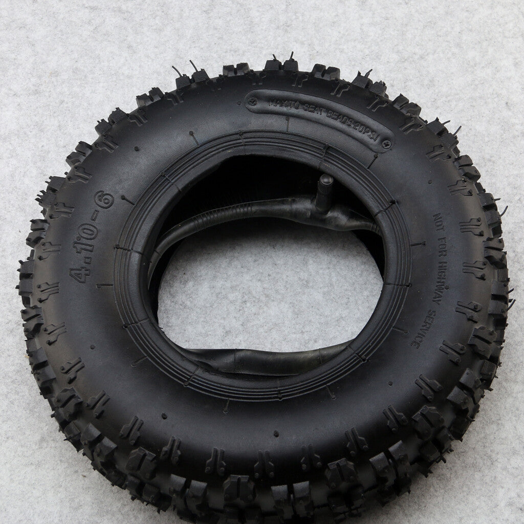 4.10/3.50-6 Tire Inner Tube Off-Raod TR87 Bent Valve ATV Trailer Snow Blower