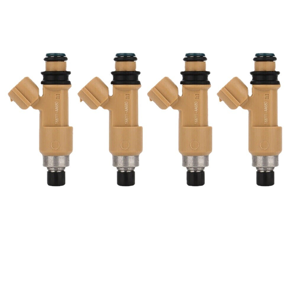 Set of 4 Fuel Injectors 16611-AA680 for Subaru Outback Forester Impreza Legacy v
