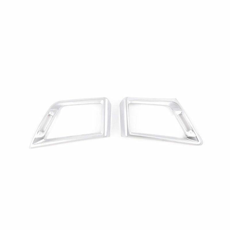 Fit for BMW X1 E84 2010-2015 Matte Silver LR AC Air Outlet Vent Cover Trim 2PCS