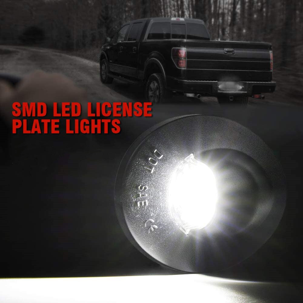 4-Piece LED License Plate Light Strip Wiring Harness Socket Accessory for n