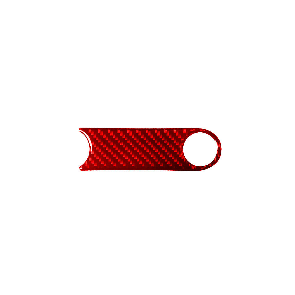 Red Carbon Fiber Push Start Button Frame Trim for Volkswagen for Tiguan 2013-2017