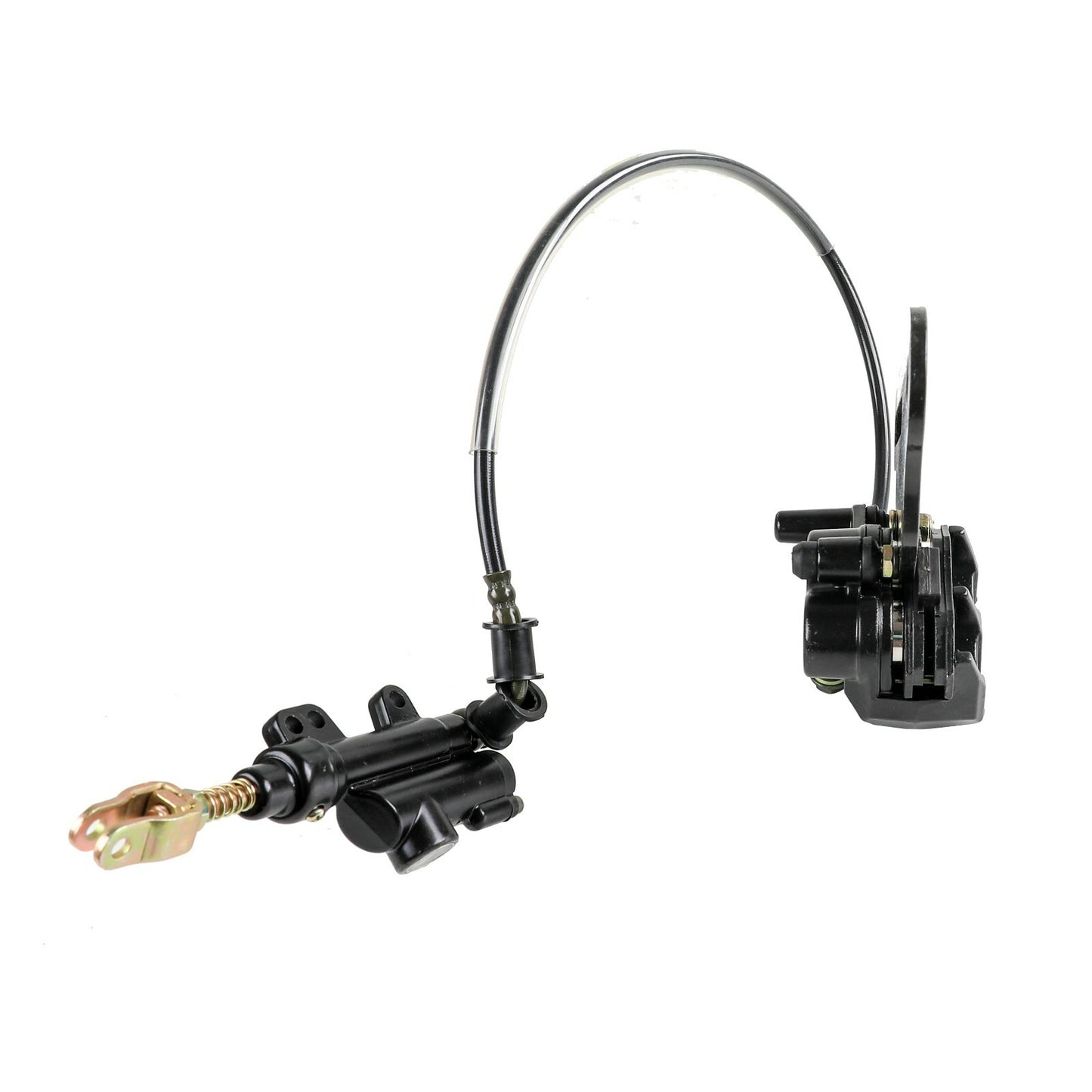 Rear disc brake cylinder calipers are suitable for 125cc, 150cc, 200cc, and 250cc Dirt Pit bicycles and all-terrain vehicles.