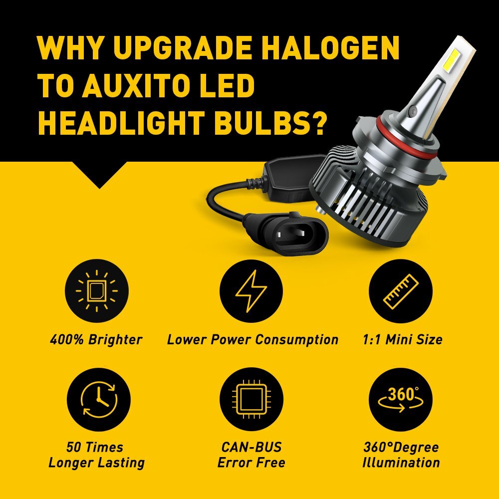 9005 HB3 CANBUS LED Elderly call for Ram 1500 2500 3500 Shuuma 16 17 Gaoming - v