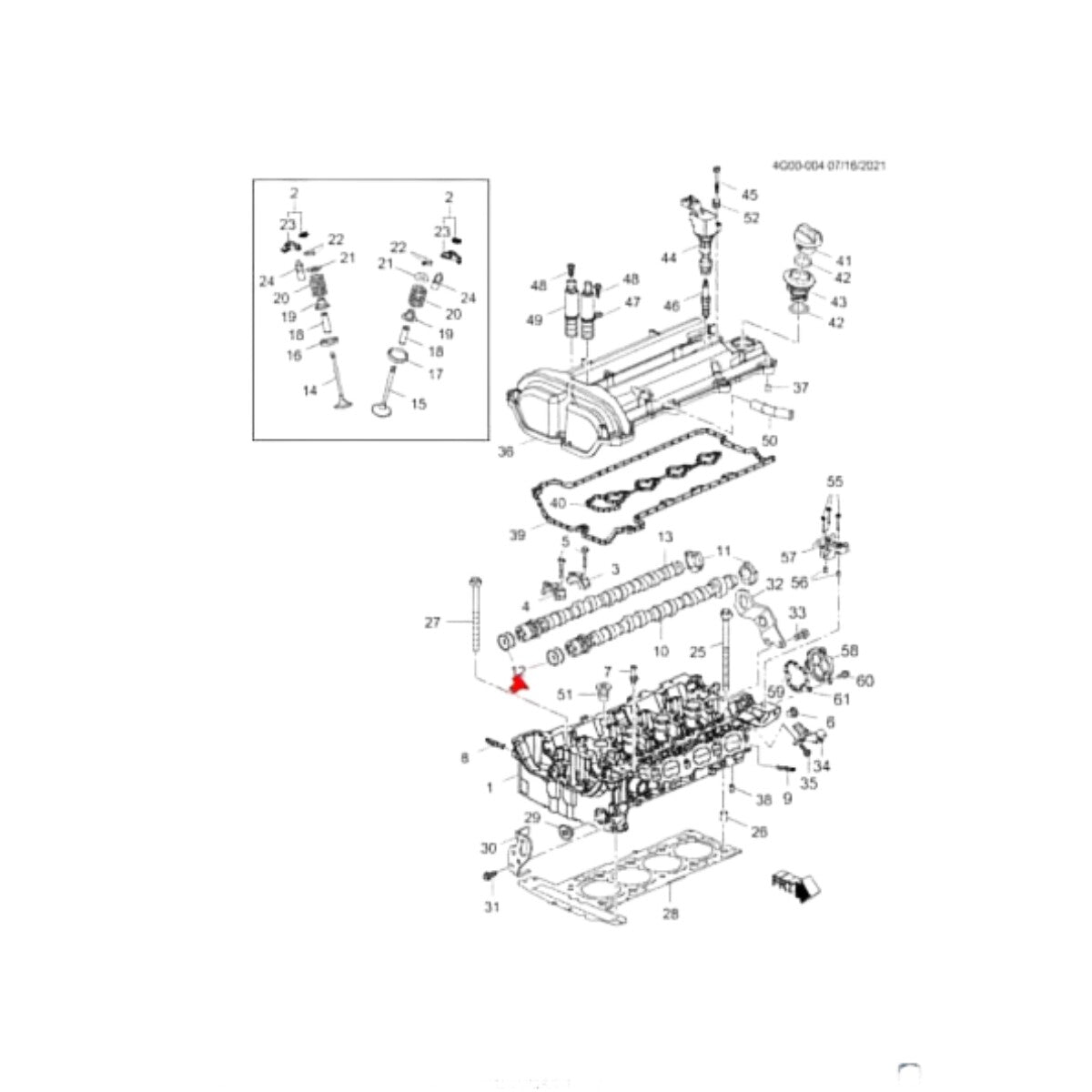 12574477 4 Camshaft Seal for Enclave Envision Verano Traverse Acadia Terrain- n