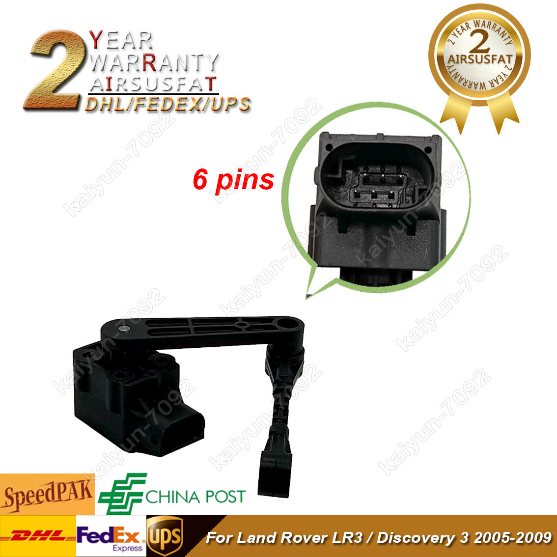 for Land Rover LR3 05-09 Front Right Air Suspension Height Level Sensor LR019136