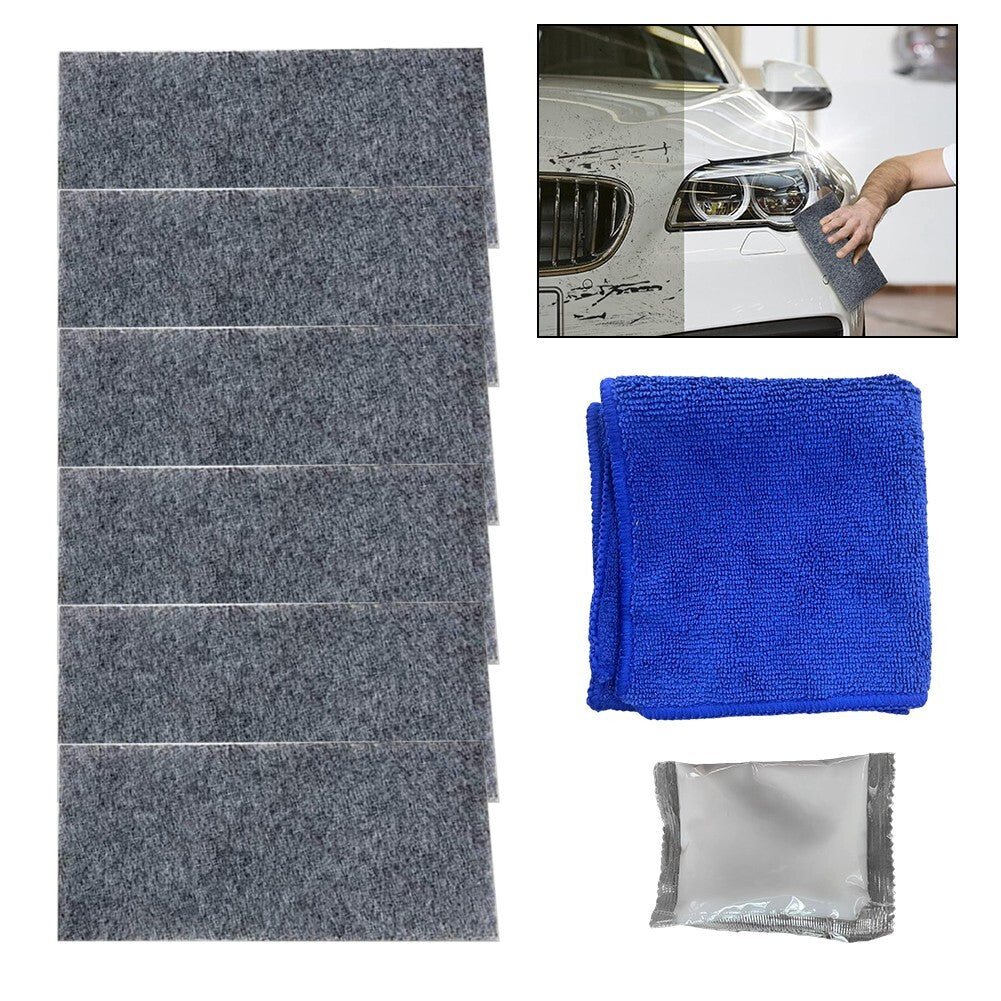 6PC Car Scratch Repair-Nano For Car Scratch Removal New With 1PC Cleaning Cloth v