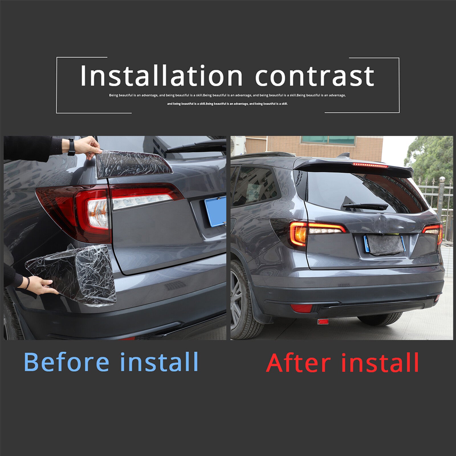 Black C-Pillar Triangle Window Glass Panel Trim for Subaru Crosstrek 2023 - 2024- v