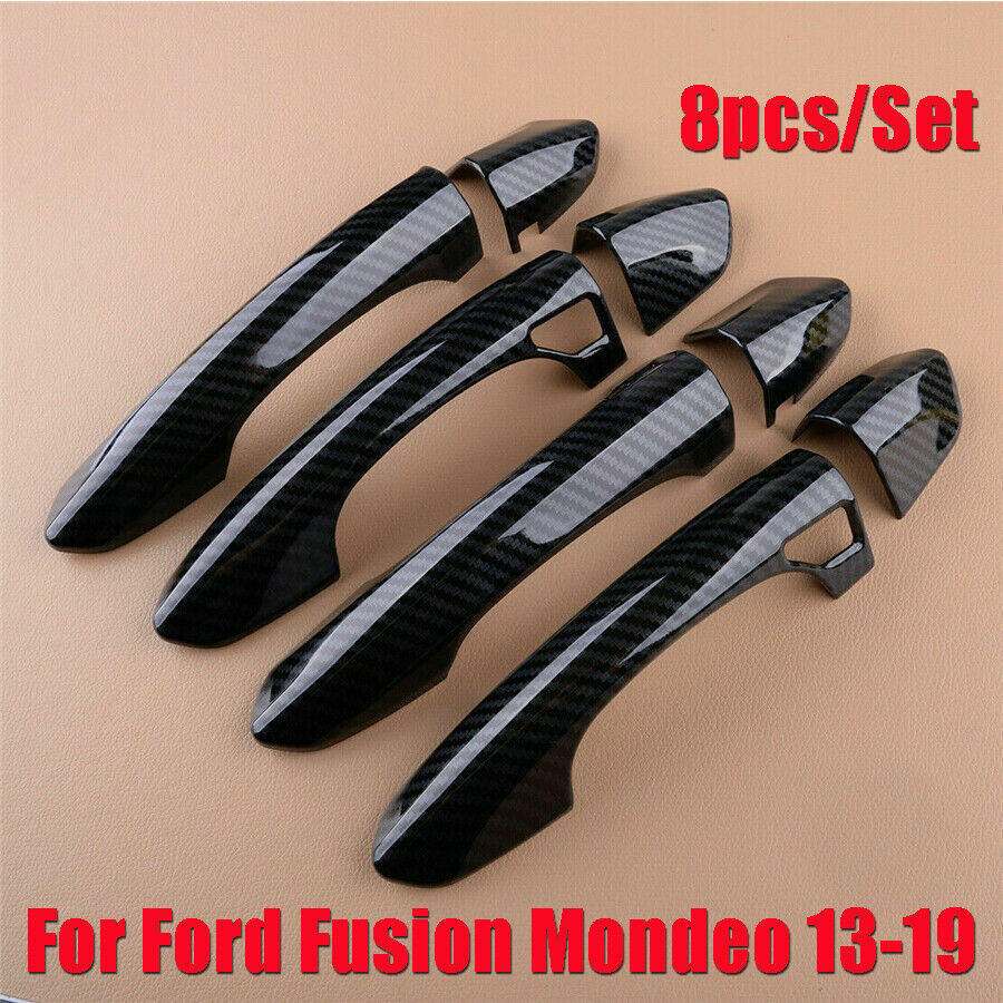 For 2013-2021 for Ford Fusion Mondeo 15-20 Edge Carbon Fiber Door Handle Cover for Smart