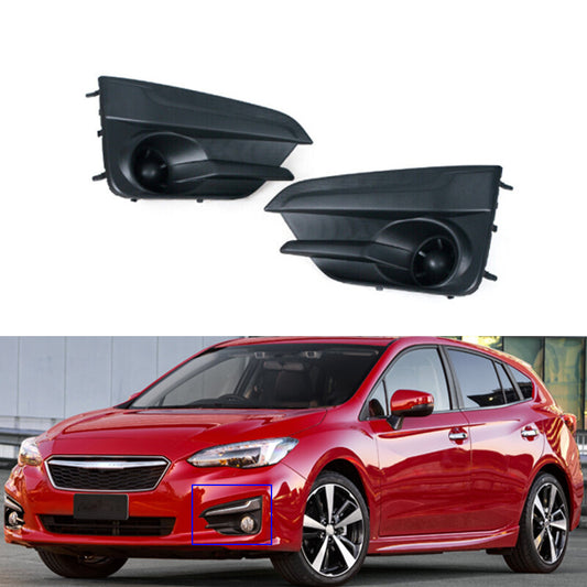 1 Pair Fog Light Cover Fog Lamp Trim Shade Grille for Subaru Impreza 2017-2018