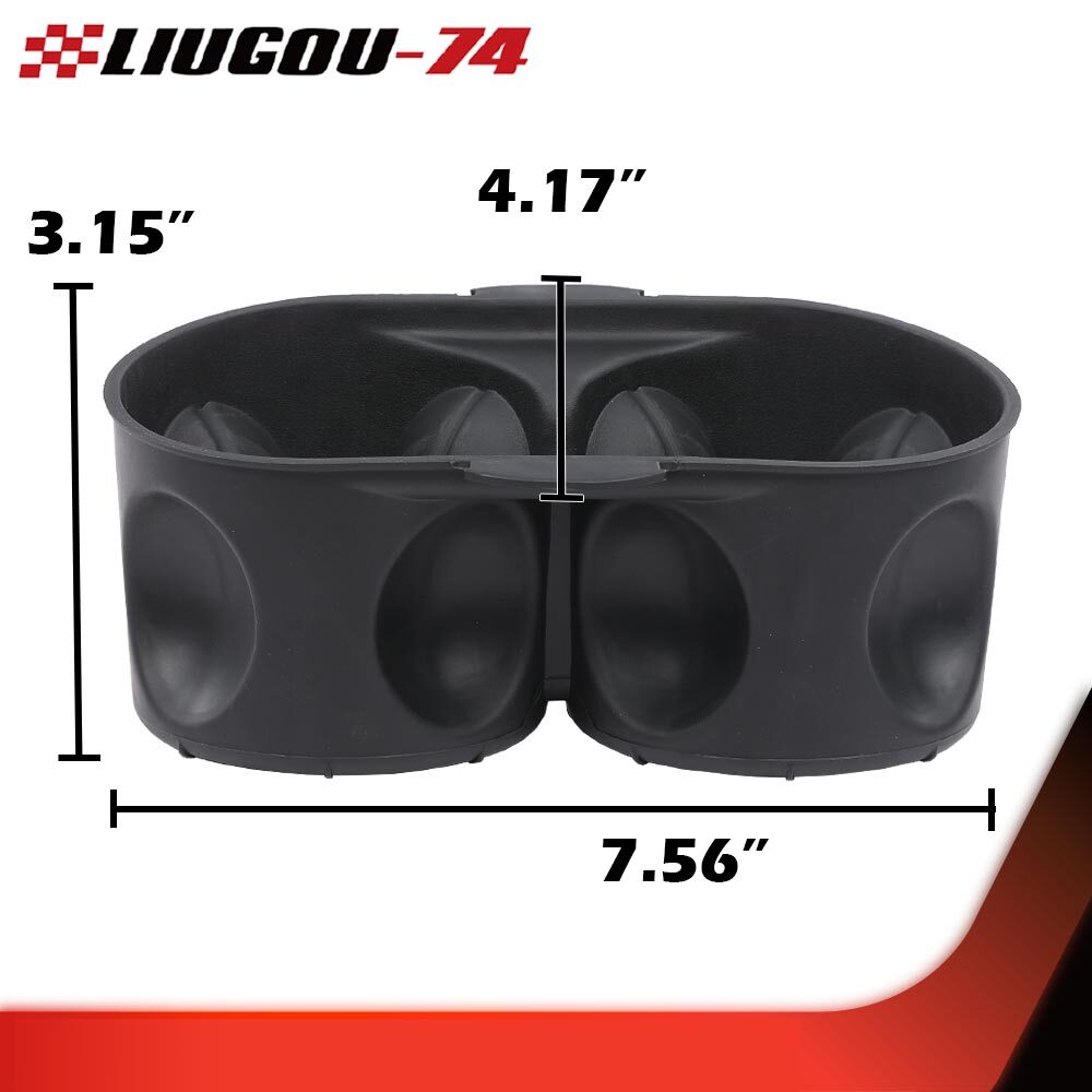 Fits 11 - 20 Caravan TOWN & COUNTRY CENTER CONSOLE Cup Holder Liner 1 pc - v