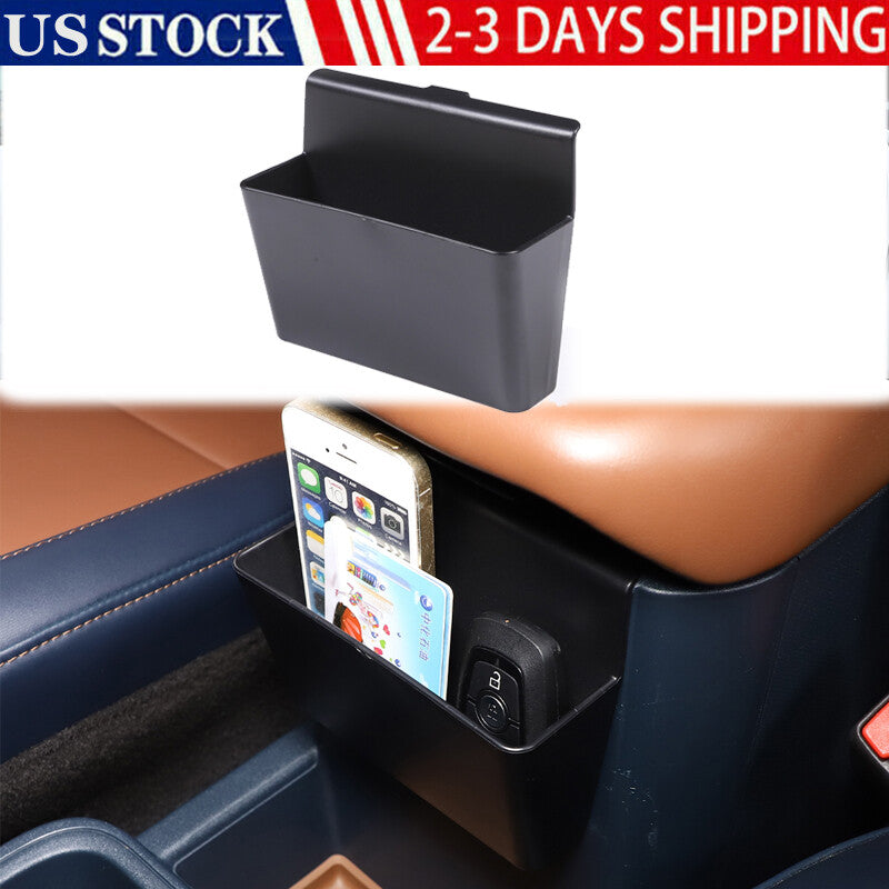 Red ABS Car Center Armrest Storage Box Cover Trim for Corvette C8 Z06 2020-2024- v