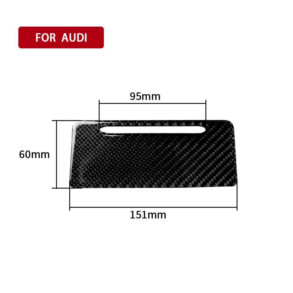 Carbon Fiber Inner Storage Box Panel Trim Cover for Subaru BRZ for 2017-2019 v