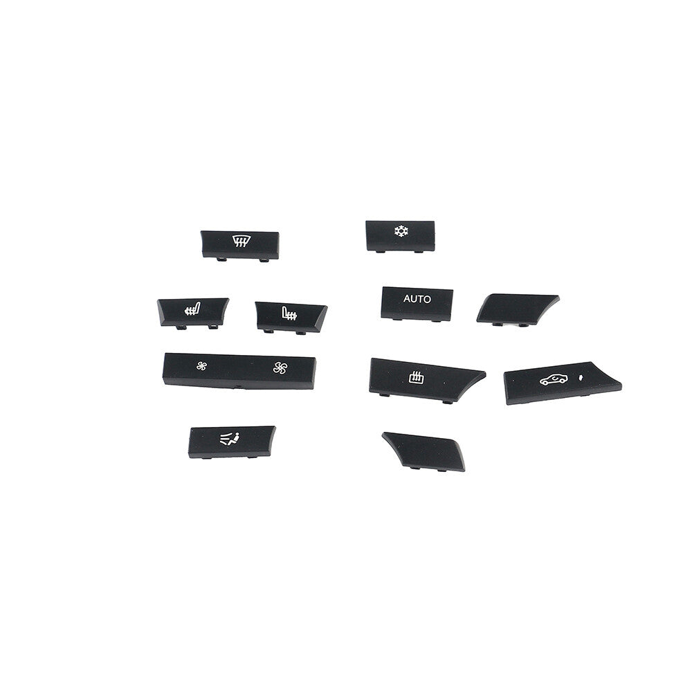 Car 11Pcs A/C Heater Button Cap Covers Set 61319313922 Fits for BMW 5/6 Series