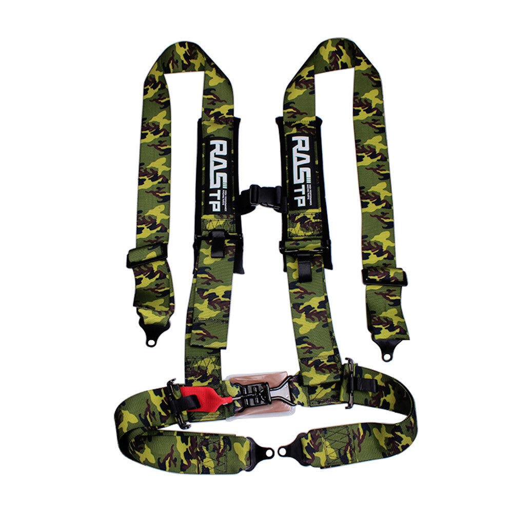 4 Point 3 Racing Style Harness for Seat Belt 4PT Camlock Quick Release US Q