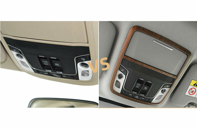 Front Reading Lamp Frame Cover Trim 1 for Honda CR-V 2017-2022 Matte Peach Wood