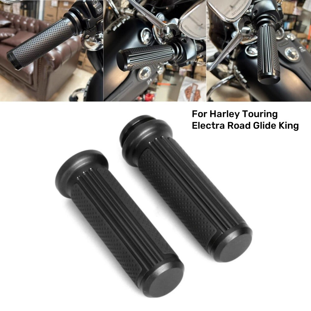 Black 1-inch electronic throttle grip for Harley Touring Electra Road Glide n