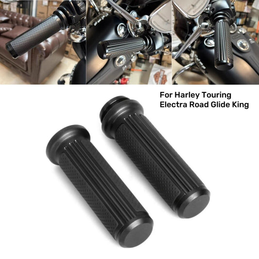 Black 1-inch electronic throttle grip for Harley Touring Electra Road Glide n